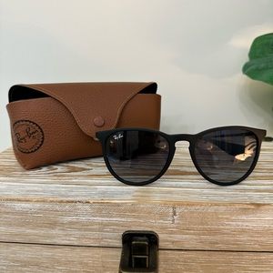 Ray Ban matter black frame with black lens sunglass